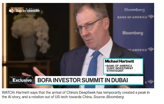 BofA策略师Hartnett：标普500上涨引发投资者怀疑