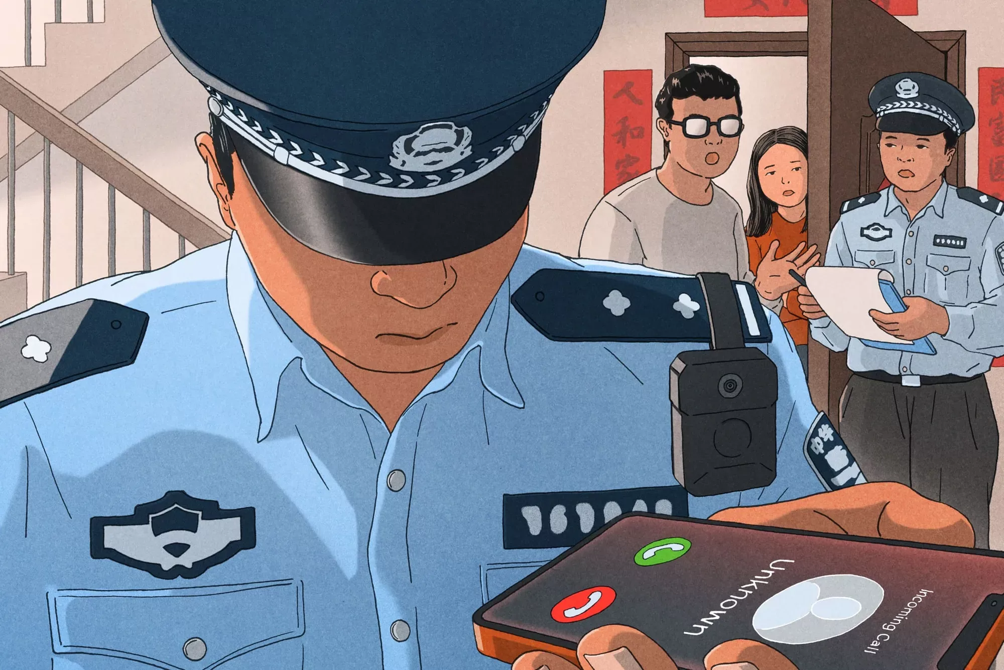 利用中国庞大的监控系统打击诈骗活动